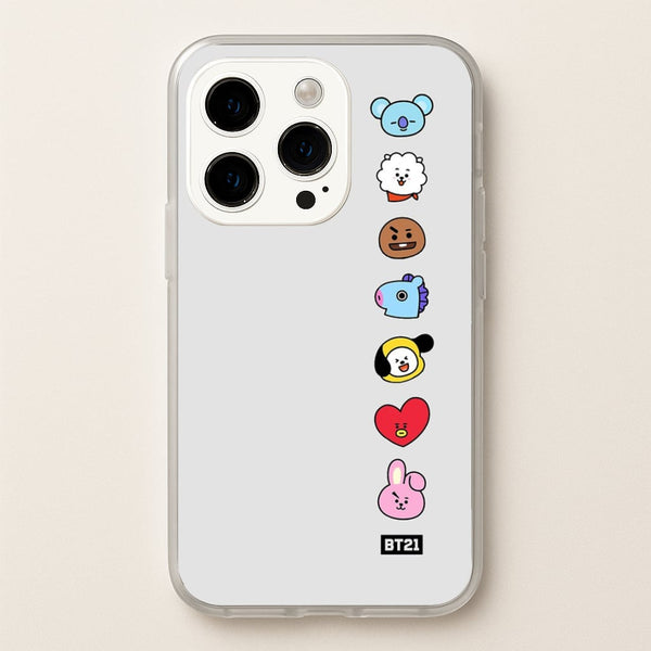 BT21 Vertical Faces - K Pop  -  Phone Case for iPhone 14 Pro Max