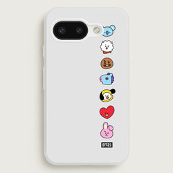 BT21 Vertical Faces - K Pop  -  Phone Case for Google Pixel 9a