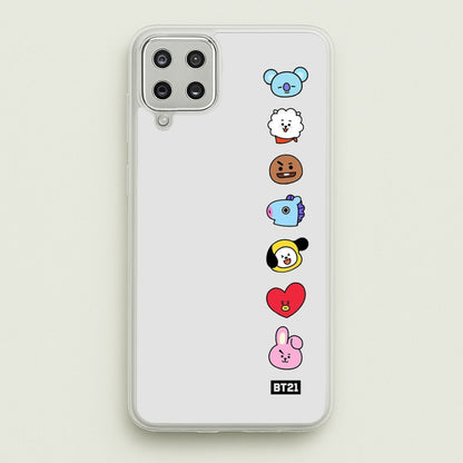 BT21 Vertical Faces - K Pop  -  Phone Case for Galaxy A12