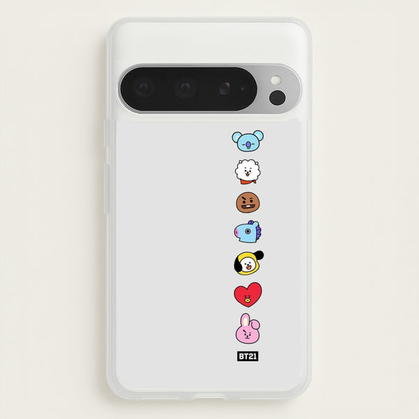 BT21 Vertical Faces - K Pop  -  Phone Case for Google Pixel 9 Pro XL