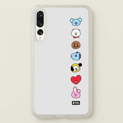 BT21 Vertical Faces - K Pop  -  Phone Case for Huawei P20 Pro