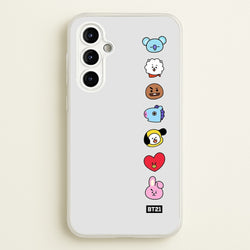 BT21 Vertical Faces - K Pop  -  Phone Case for Galaxy A54