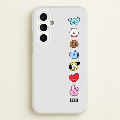 BT21 Vertical Faces - K Pop  -  Phone Case for Galaxy A54