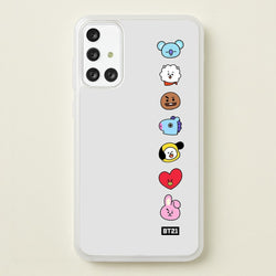 BT21 Vertical Faces - K Pop  -  Phone Case for Galaxy A71