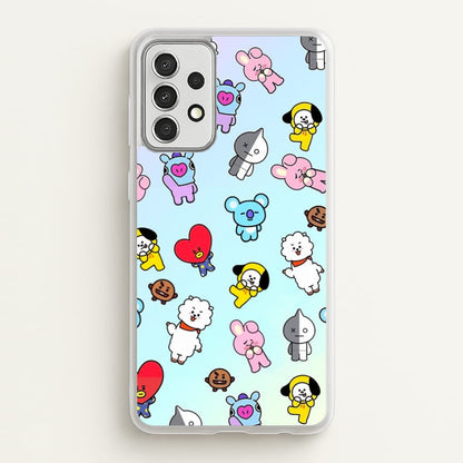 BT21 Collage - K Pop  -  Phone Case for Galaxy A52 / A52s