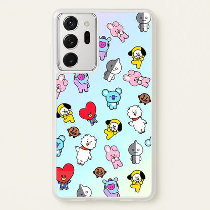 BT21 Collage - K Pop  -  Phone Case for Galaxy Note 20 Ultra