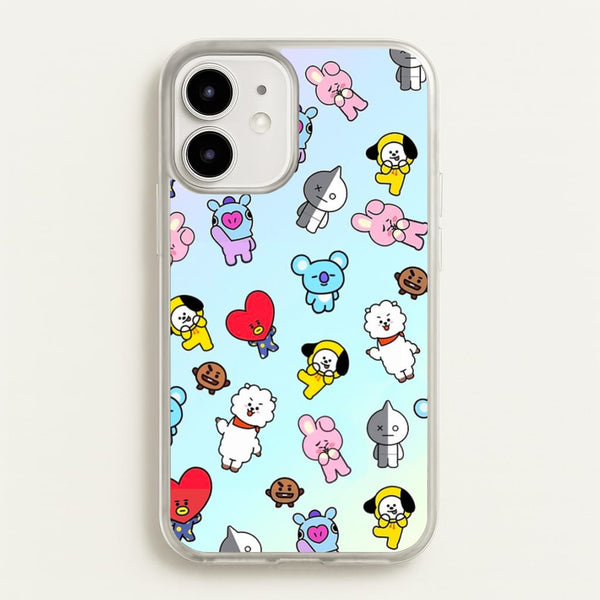 BT21 Collage - K Pop  -  Phone Case for iPhone 12 Mini