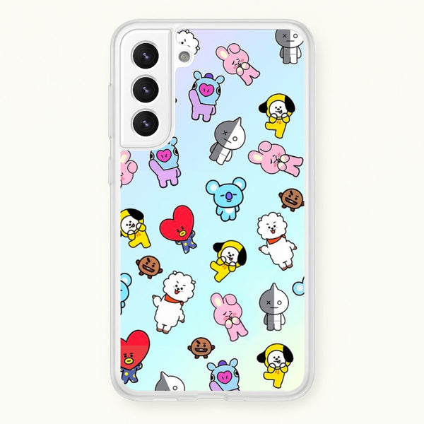 BT21 Collage - K Pop  -  Phone Case for Galaxy S21FE