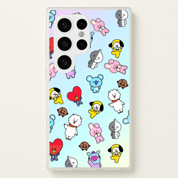 BT21 Collage - K Pop  -  Phone Case for Galaxy S24 Ultra