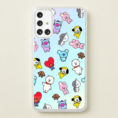 BT21 Collage - K Pop  -  Phone Case for Galaxy A71