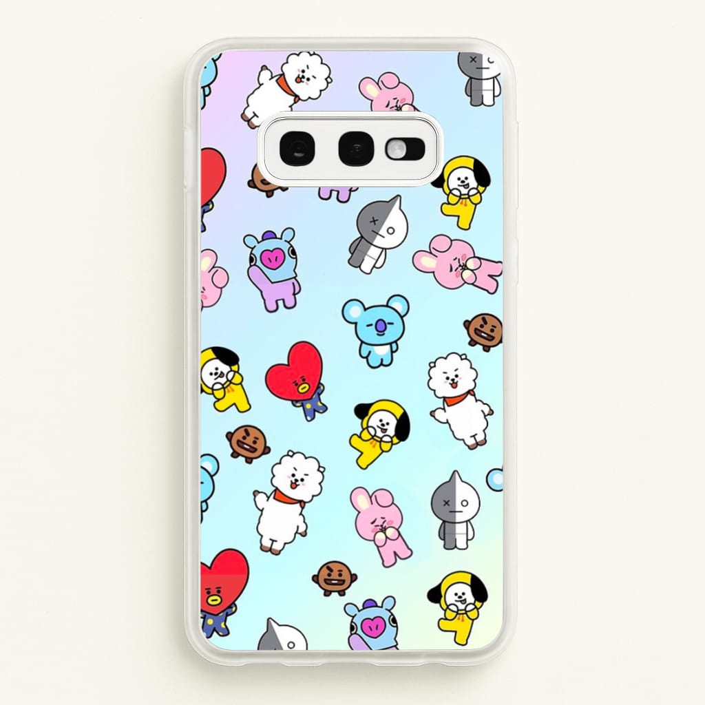 BT21 Collage - K Pop  -  Phone Case for Galaxy S10e
