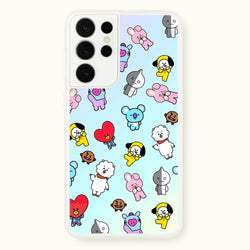 BT21 Collage - K Pop  -  Phone Case for Galaxy S21 Ultra