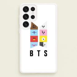 BT21 K-Pop Band Logo  - BTS Phone Case for Galaxy S23 Ultra