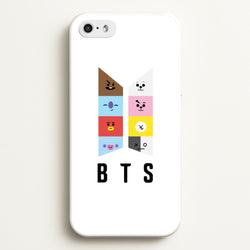 BT21 K-Pop Band Logo  - BTS Phone Case for iPhone 5 / 5s / SE 2016