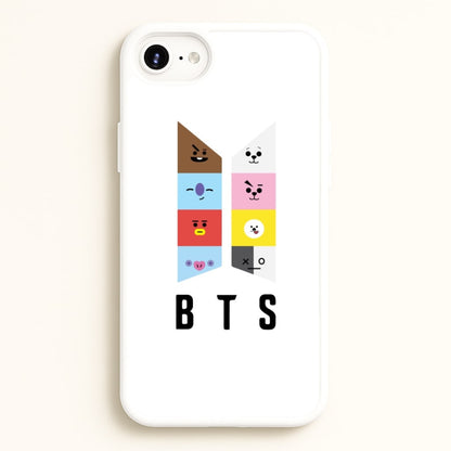 BT21 K-Pop Band Logo  - BTS Phone Case for iPhone 6 / 7 / 8 / SE