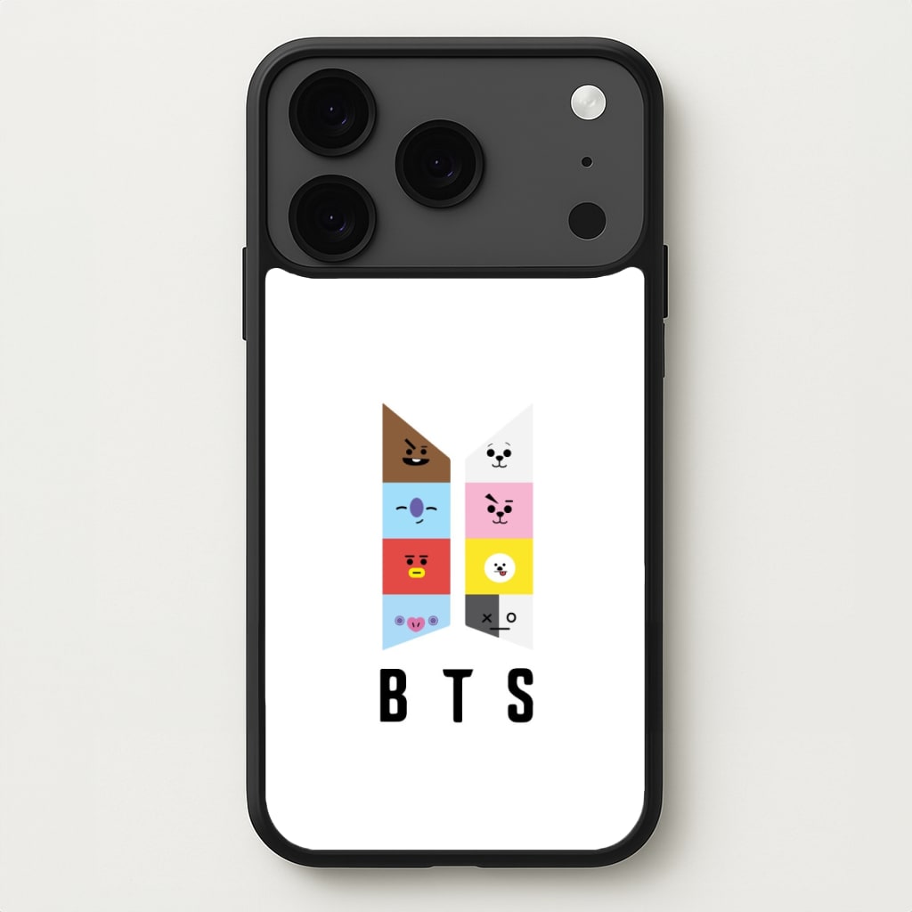 BT21 K-Pop Band Logo Phone Case for iPhone 17 Pro Max