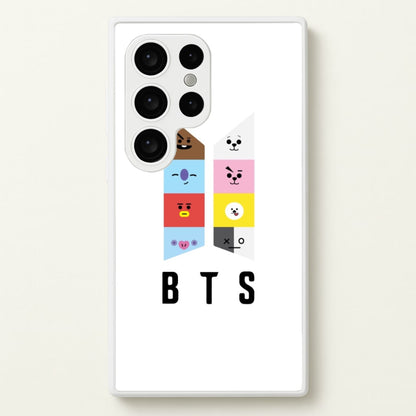 BT21 K-Pop Band Logo  - BTS Phone Case for Galaxy S24 Ultra