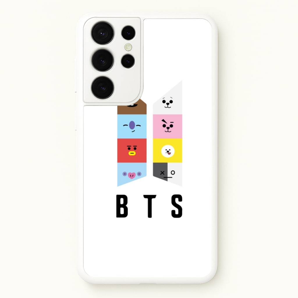 BT21 K-Pop Band Logo  - BTS Phone Case for Galaxy S21 Ultra