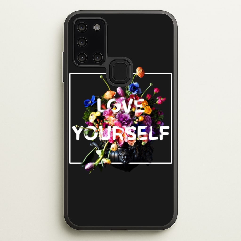 Floral Love Yourself - K Pop  - BTS Phone Case for Galaxy A21s