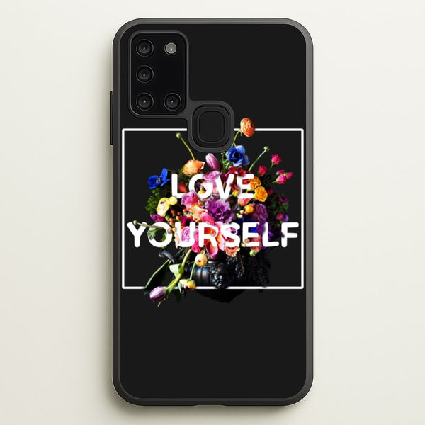 Floral Love Yourself - K Pop  - BTS Phone Case for Galaxy A21s