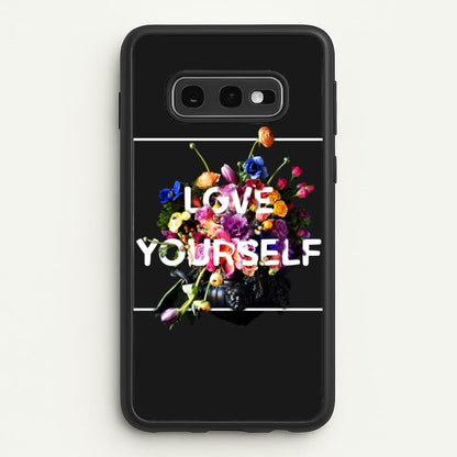 Floral Love Yourself - K Pop  - BTS Phone Case for Galaxy S10e