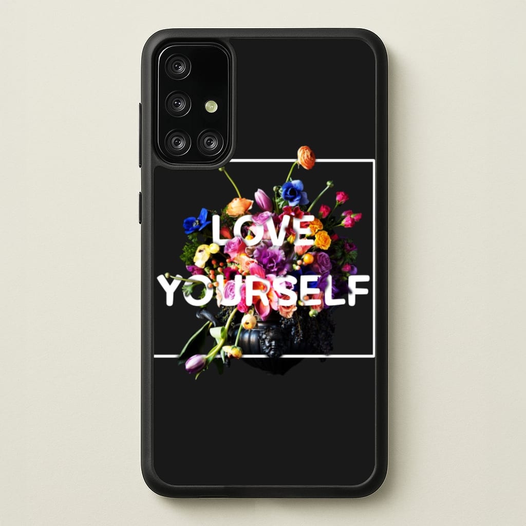 Floral Love Yourself - K Pop  - BTS Phone Case for Galaxy A71