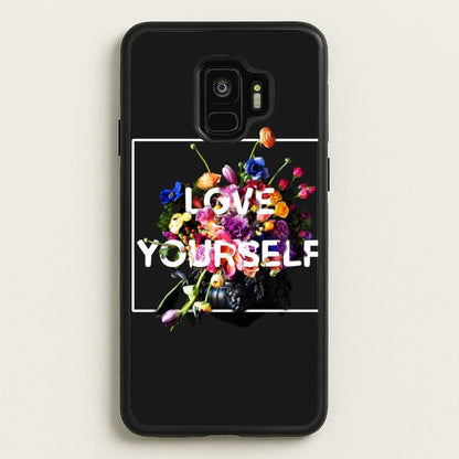 Floral Love Yourself - K Pop  - BTS Phone Case for Galaxy S9