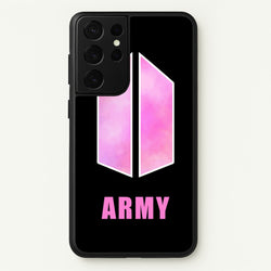 BTS Army Pink - K Pop  - BTS Phone Case for Galaxy S21 Ultra