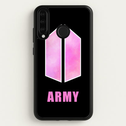 BTS Army Pink - K Pop  - BTS Phone Case for Huawei P30 Lite