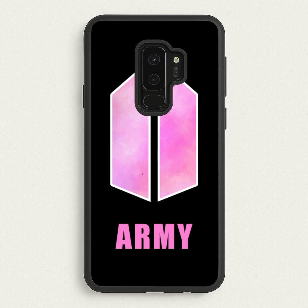 BTS Army Pink - K Pop  - BTS Phone Case for Galaxy S9 Plus