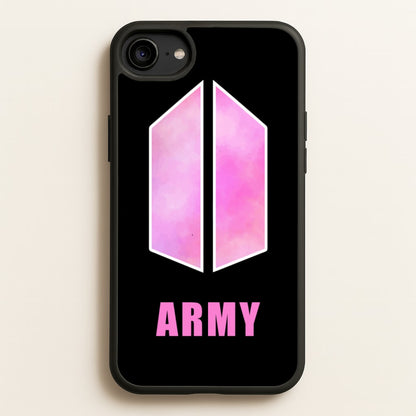 BTS Army Pink - K Pop  - BTS Phone Case for iPhone 6 / 7 / 8 / SE