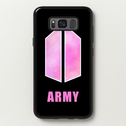 BTS Army Pink - K Pop  - BTS Phone Case for Galaxy S8