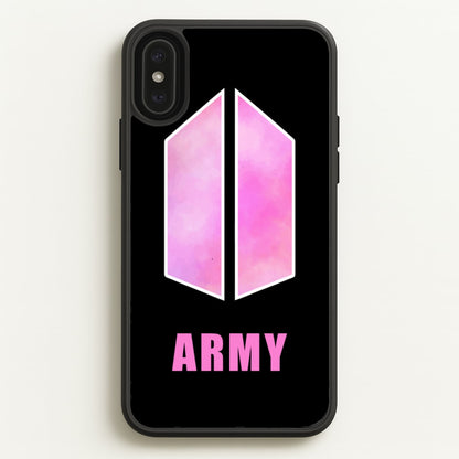 BTS Army Pink - K Pop  - BTS Phone Case for iPhone XS Max