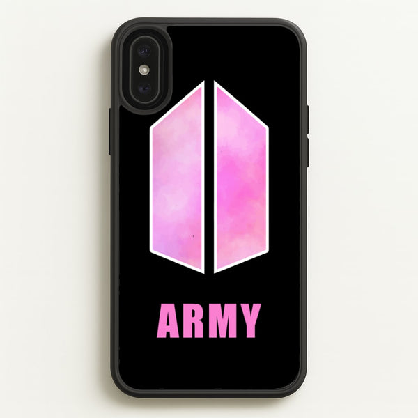 BTS Army Pink - K Pop  - BTS Phone Case for iPhone XS Max