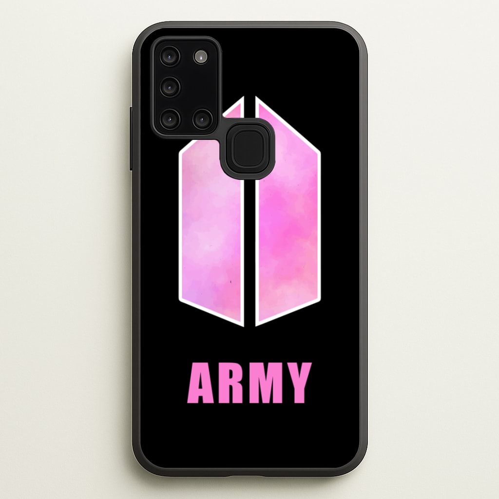 BTS Army Pink - K Pop  - BTS Phone Case for Galaxy A21s