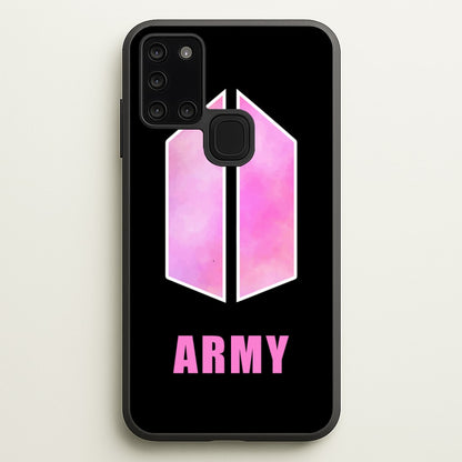 BTS Army Pink - K Pop  - BTS Phone Case for Galaxy A21s