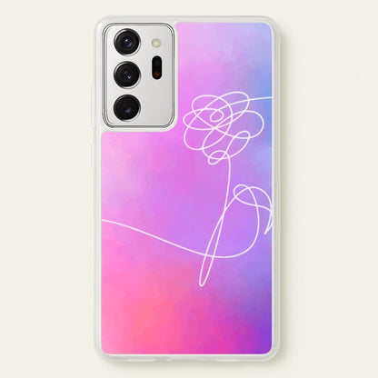 BTS Flower Pattern - K Pop  - BTS Phone Case for Galaxy Note 20 Ultra