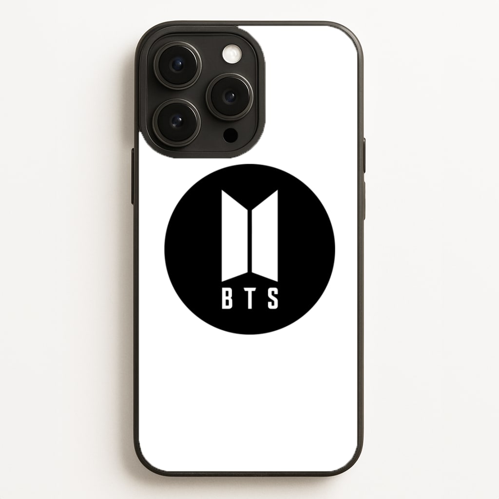 BTS logo Black - K Pop  - BTS Phone Case for iPhone 16 Pro Max