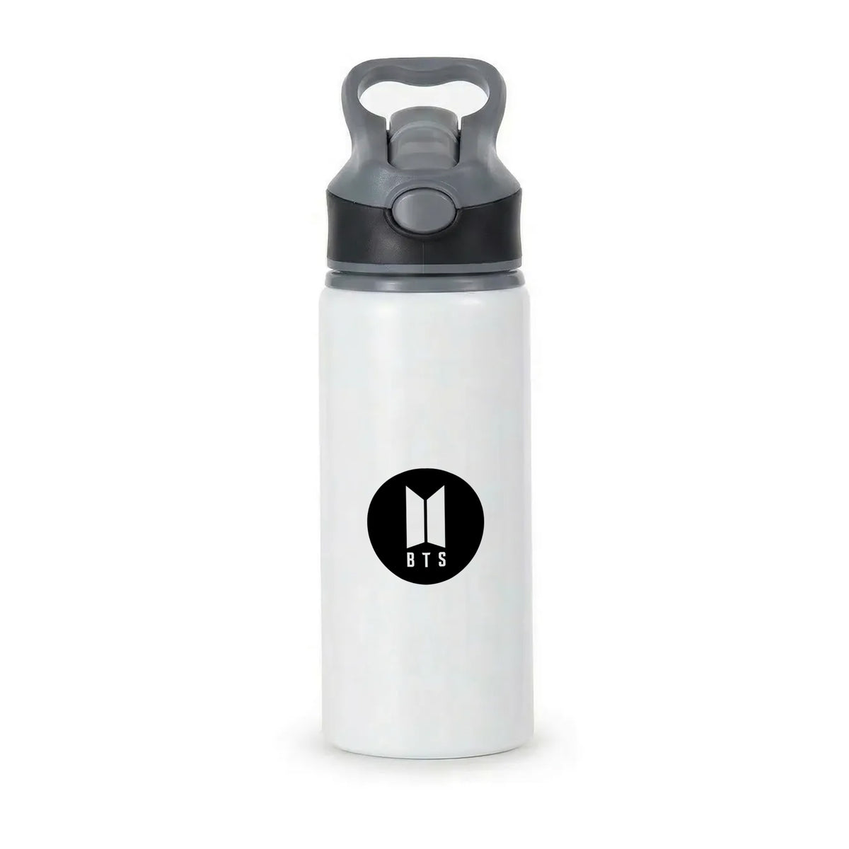 BTS logo Black - K Pop Active Water Bottle