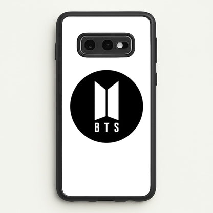 BTS logo Black - K Pop  - BTS Phone Case for Galaxy S10e