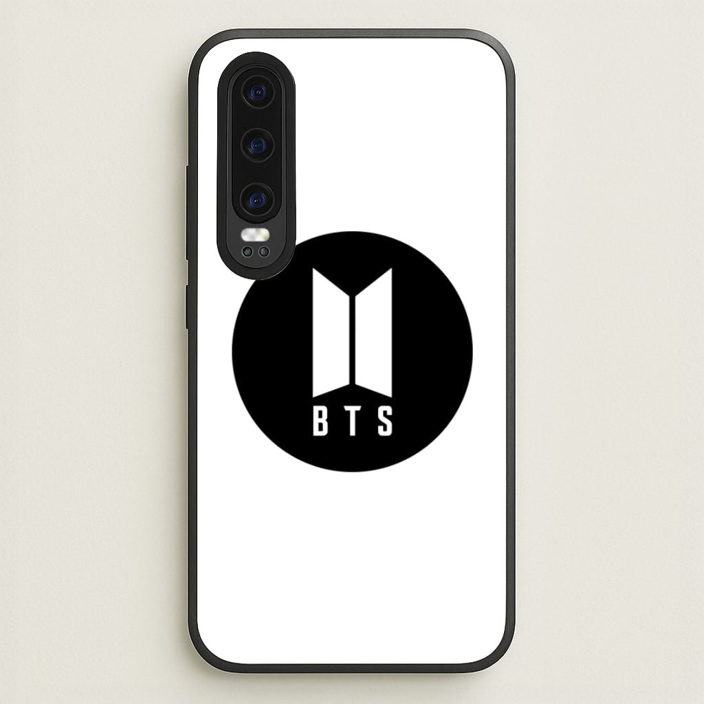 BTS logo Black - K Pop  - BTS Phone Case for Huawei P30