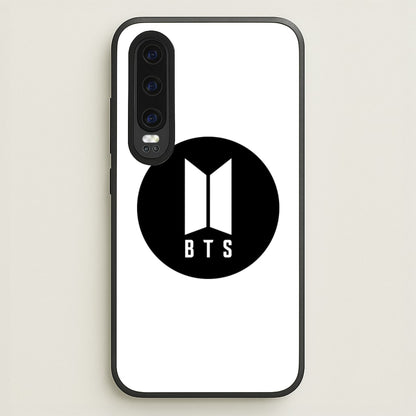 BTS logo Black - K Pop  - BTS Phone Case for Huawei P30