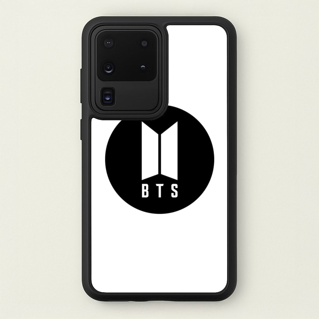 BTS logo Black - K Pop  - BTS Phone Case for Galaxy S20 Ultra
