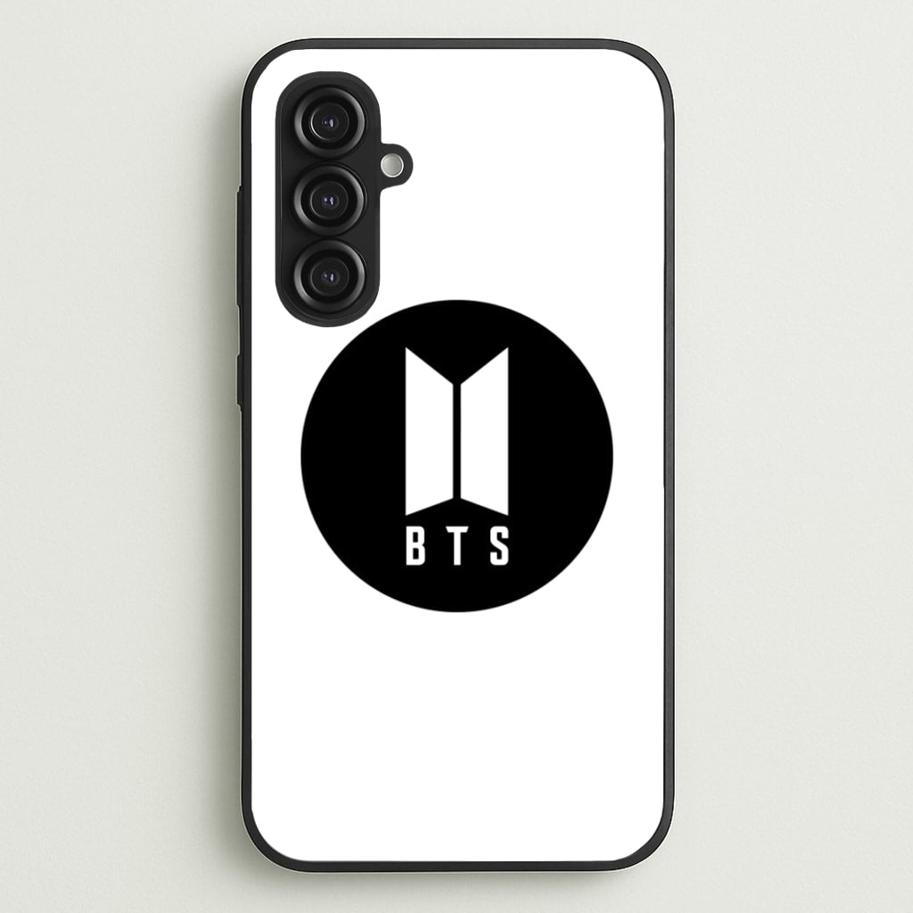 BTS logo Black - K Pop  - BTS Phone Case for Galaxy S23FE