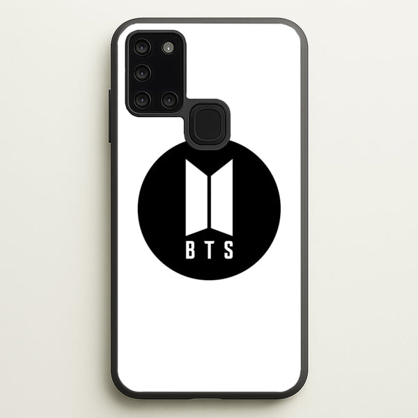 BTS logo Black - K Pop  - BTS Phone Case for Galaxy A21s