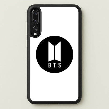 BTS logo Black - K Pop  - BTS Phone Case for Huawei P20 Pro