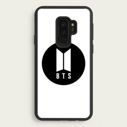 BTS logo Black - K Pop  - BTS Phone Case for Galaxy S9 Plus