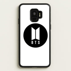 BTS logo Black - K Pop  - BTS Phone Case for Galaxy S9
