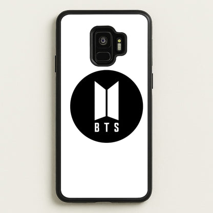 BTS logo Black - K Pop  - BTS Phone Case for Galaxy S9