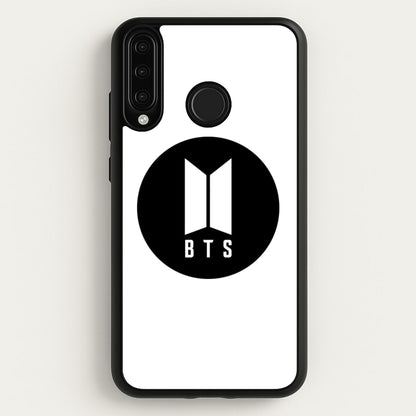 BTS logo Black - K Pop  - BTS Phone Case for Huawei P30 Lite